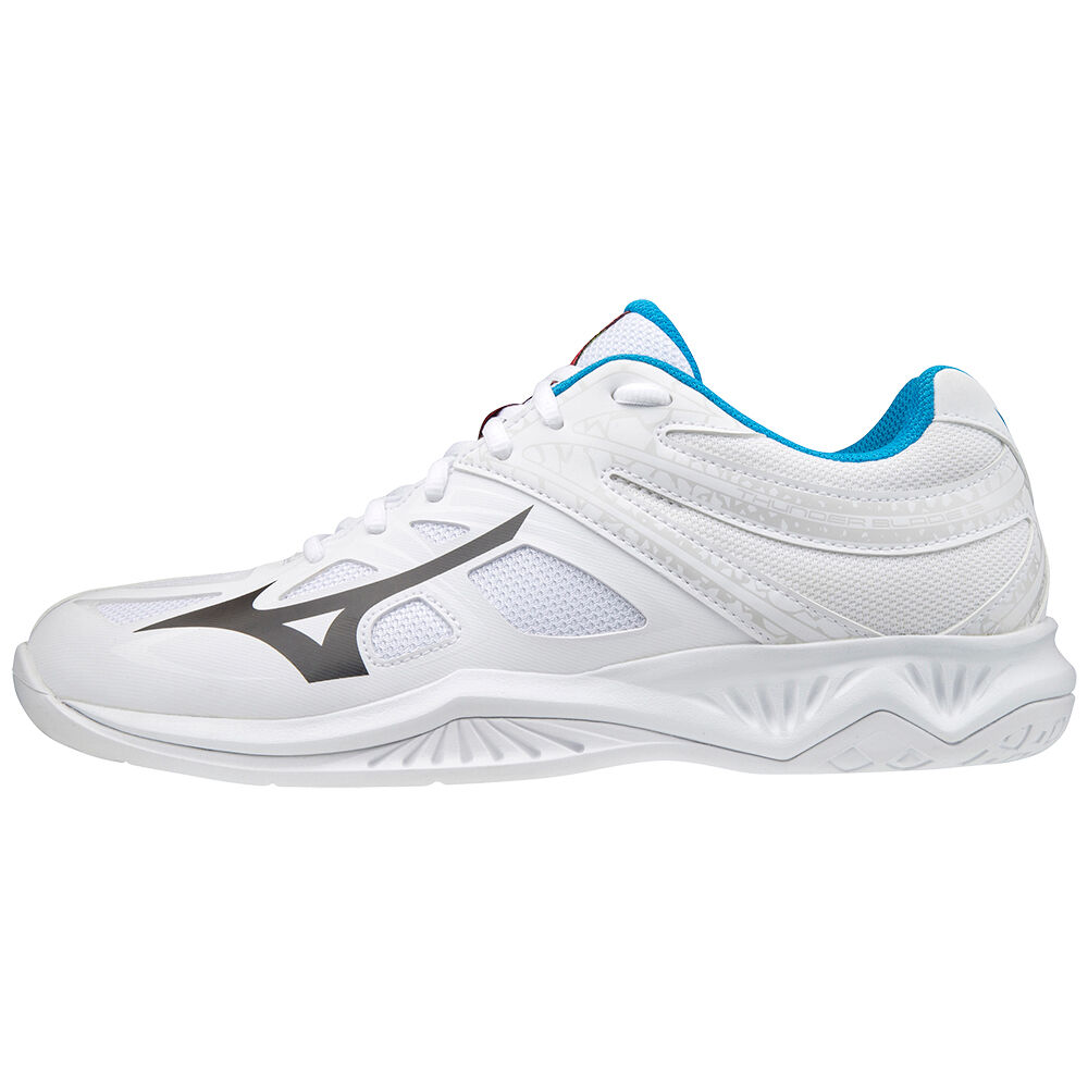 Scarpe Pallavolo Mizuno Thunder Blade 2 Uomo - Bianche/Nere/Blu - 51063-RULJ